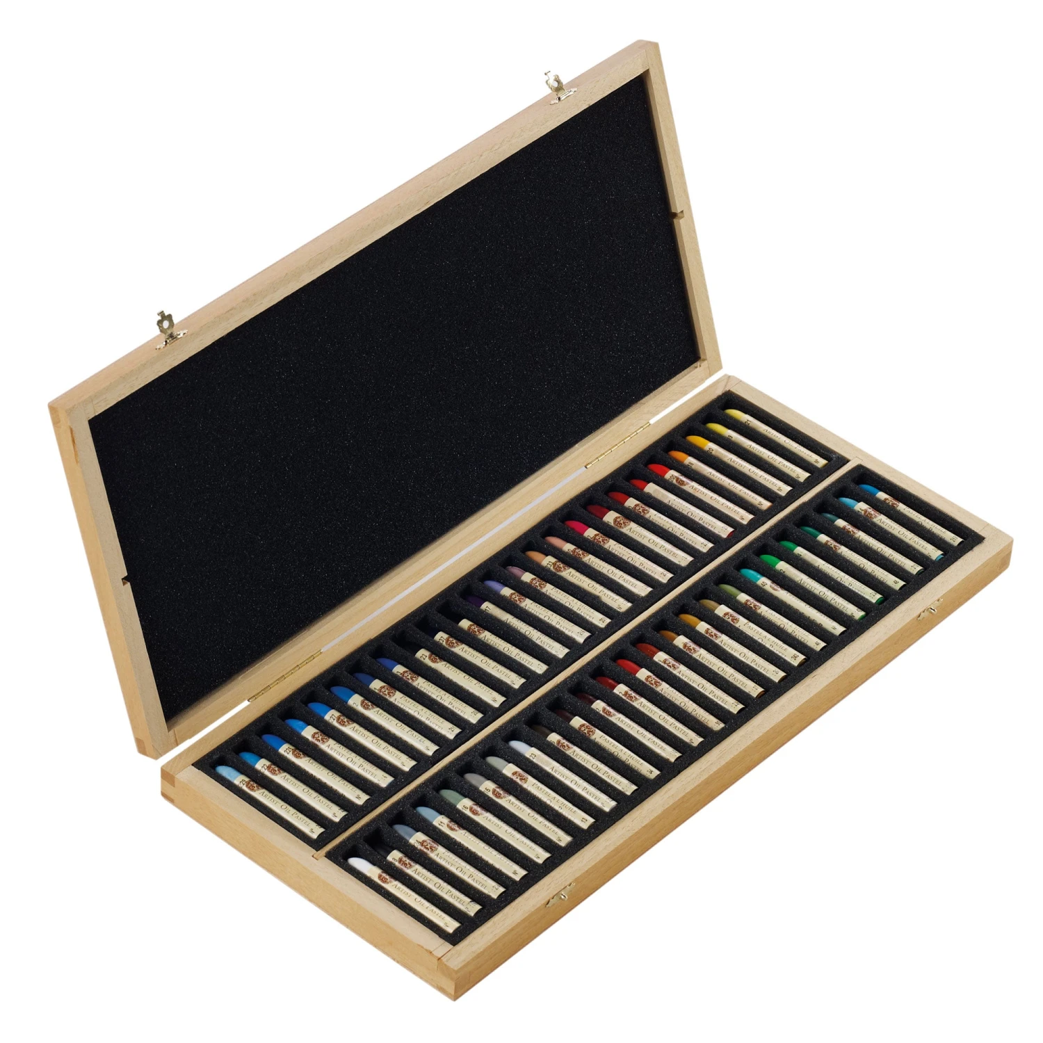 Sennelier Oil Pastels Wooden Box - Set Of 50 Standard Size Sticks 1 Sennelier Oil Pastels Wooden Box - Set Of 50 Standard Size Sticks