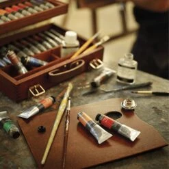 Sennelier Wooden Artists Oil - Wooden Box Set Of 22 X 40ml Tubes + Accessories -ARTdiscount S93 130351 oil