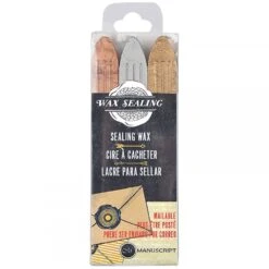 Manuscript Sealing Wax Gold, Silver & Bronze