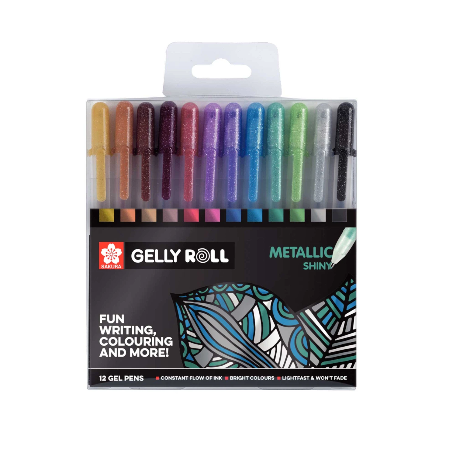 Sakura Gelly Roll - Metallic - Set Of 12 Gel Pens 1 Sakura Gelly Roll - Metallic - Set Of 12 Gel Pens