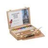 Sennelier Rive Gauche Wooden Box Set - Fast Drying Oils - 12 X 40ml & Accessories
