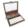 Sennelier L'Aquarelle Luxury Watercolour Half Pan Box - Set Of 24 With Accessories