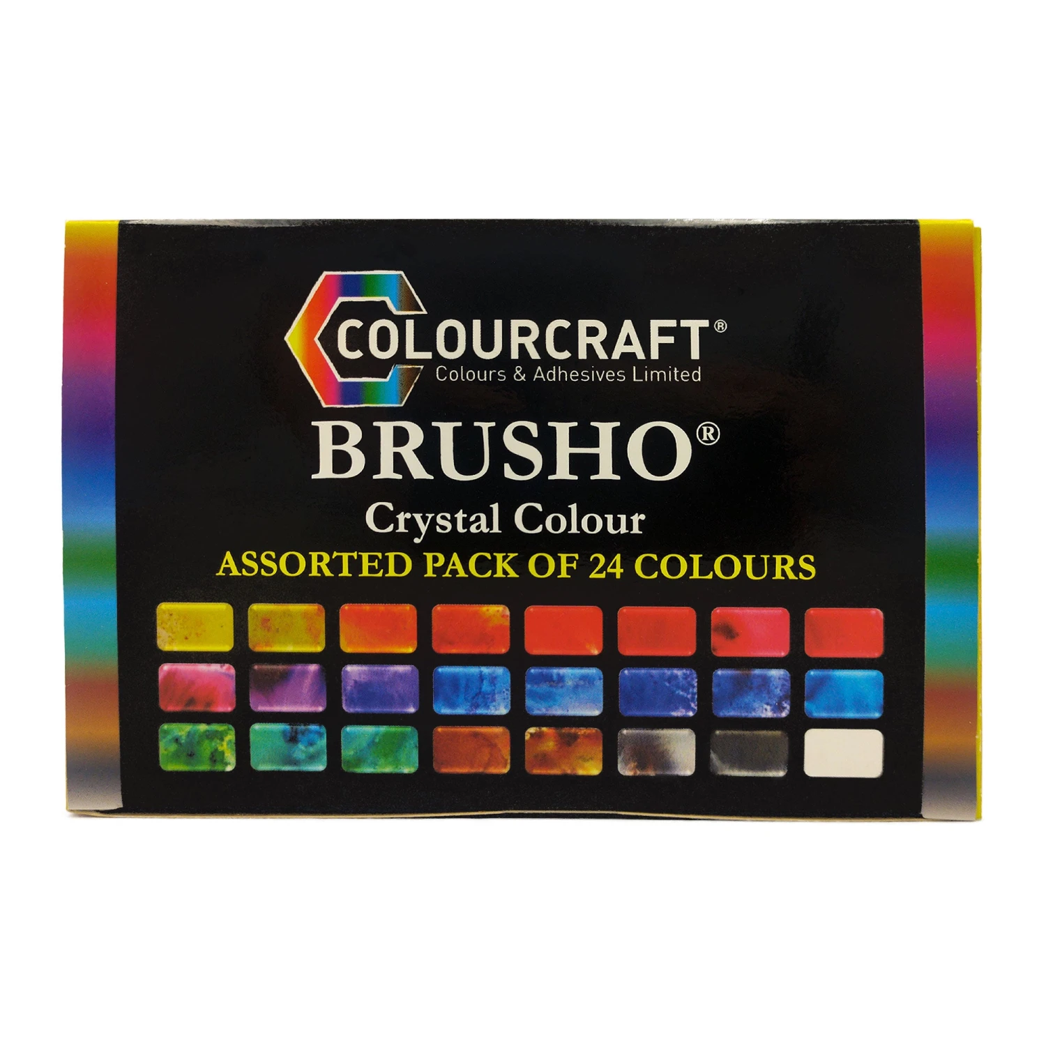Brusho Starter Pack - Fixed Assortment 24 Colours 1 Brusho Starter Pack - Fixed Assortment 24 Colours