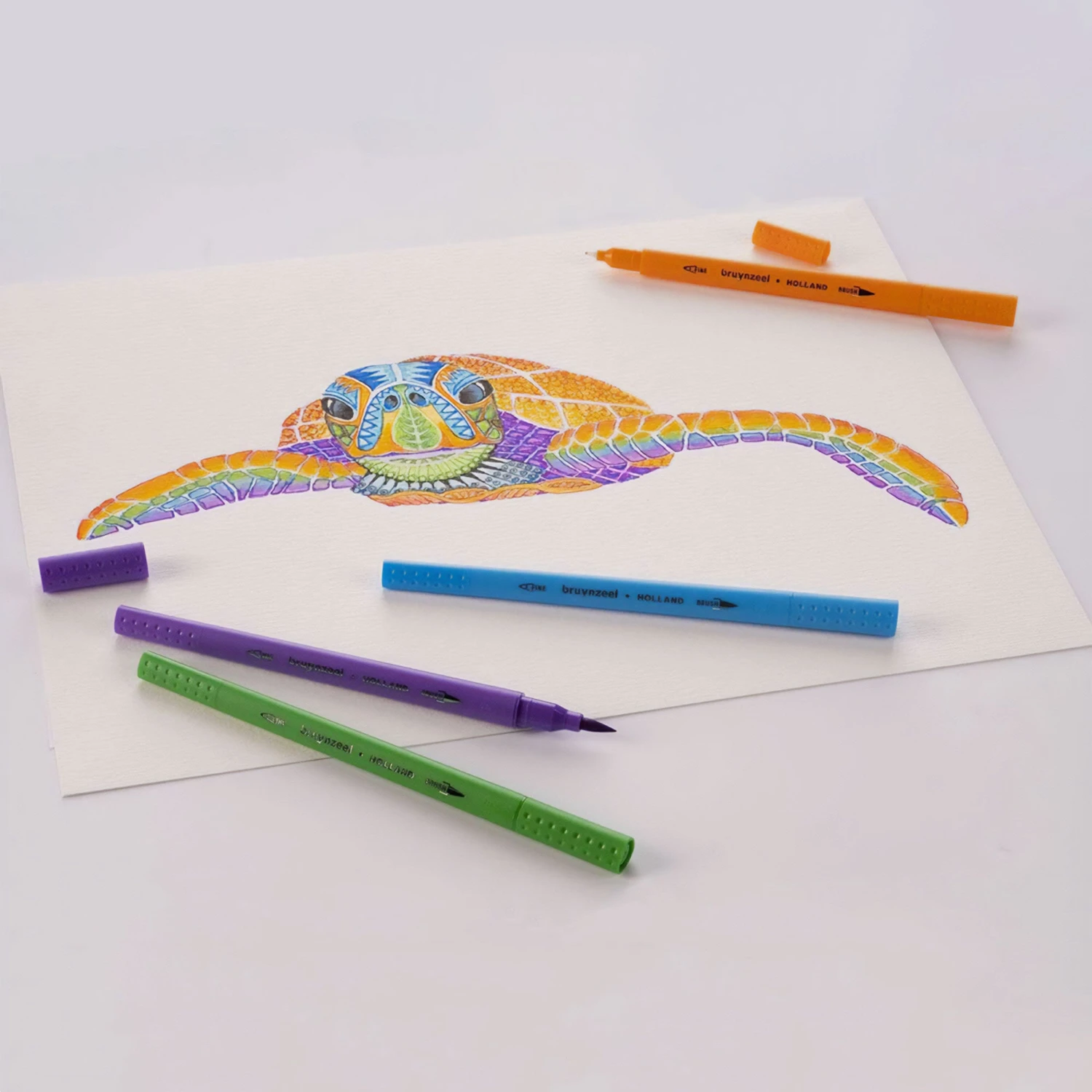 Bruynzeel Twin-Tip Fineliner Brush Pens - Set Of 72 7 Bruynzeel Twin-Tip Fineliner Brush Pens - Set Of 72 - Image 7