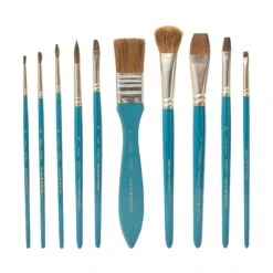 Daler-Rowney Simply Natural Hair Brush Zip Case -ARTdiscount Simply Watercolour Brushes 4