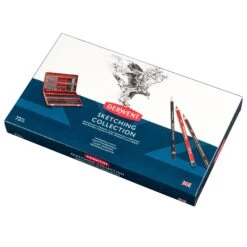 Derwent Sketching 72 Wooden Box -ARTdiscount Sketching Wooden Box 72 3