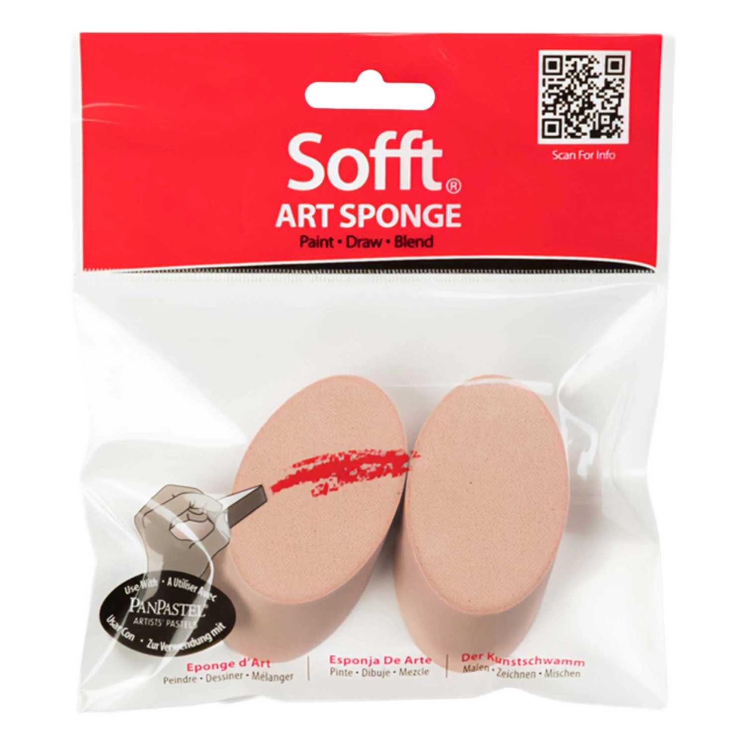 PanPastel - Sofft Angle Slice: Round Sponge 1 PanPastel - Sofft Angle Slice: Round Sponge