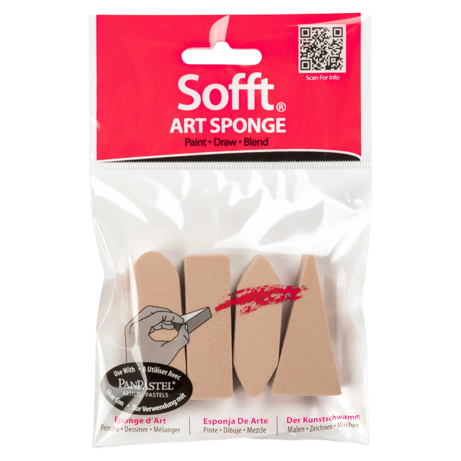 PanPastel - Sofft Sponge Bars: 4 Assorted Shapes 1 PanPastel - Sofft Sponge Bars: 4 Assorted Shapes