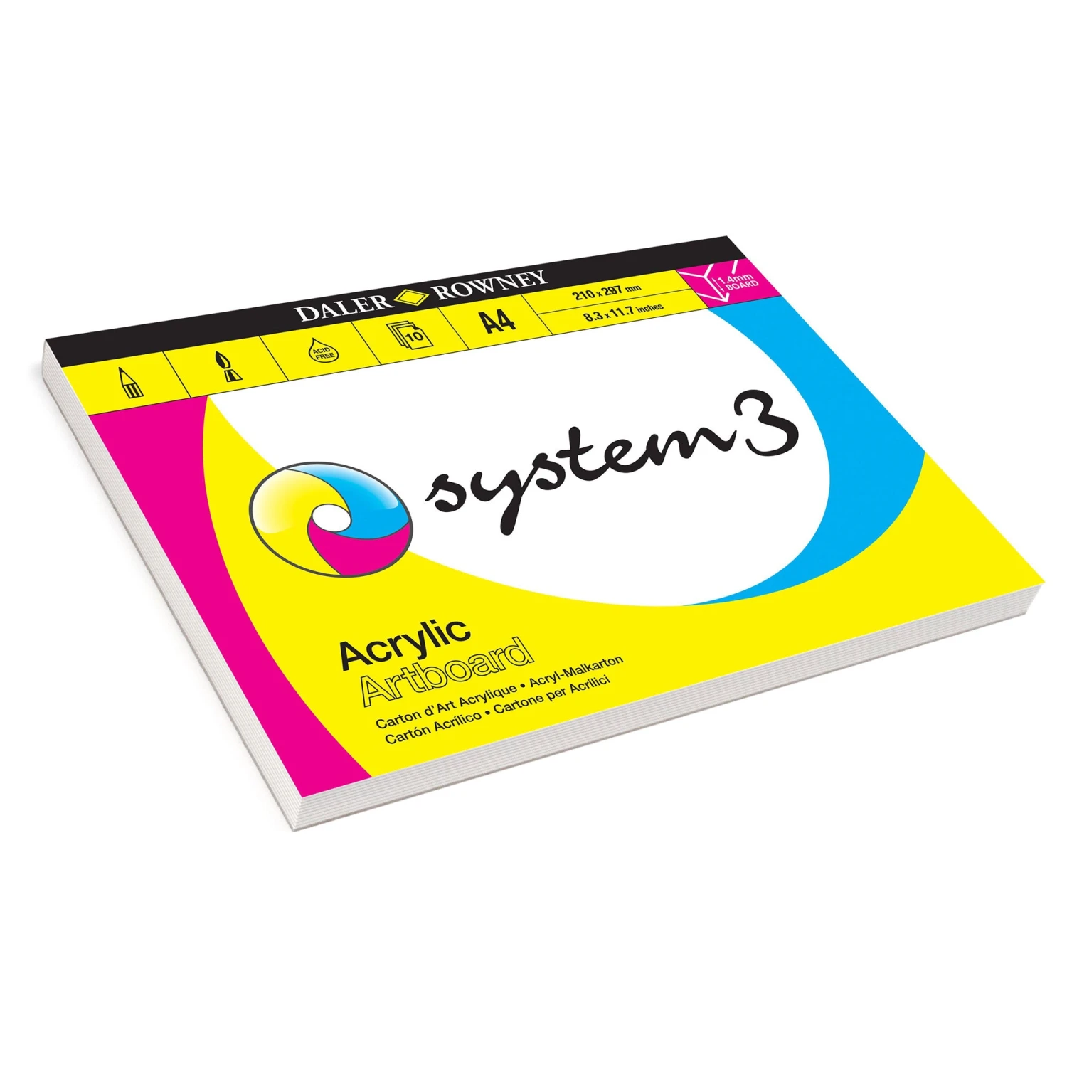 Daler-Rowney System3 Acrylic Artboard Pads 1 Daler-Rowney System3 Acrylic Artboard Pads