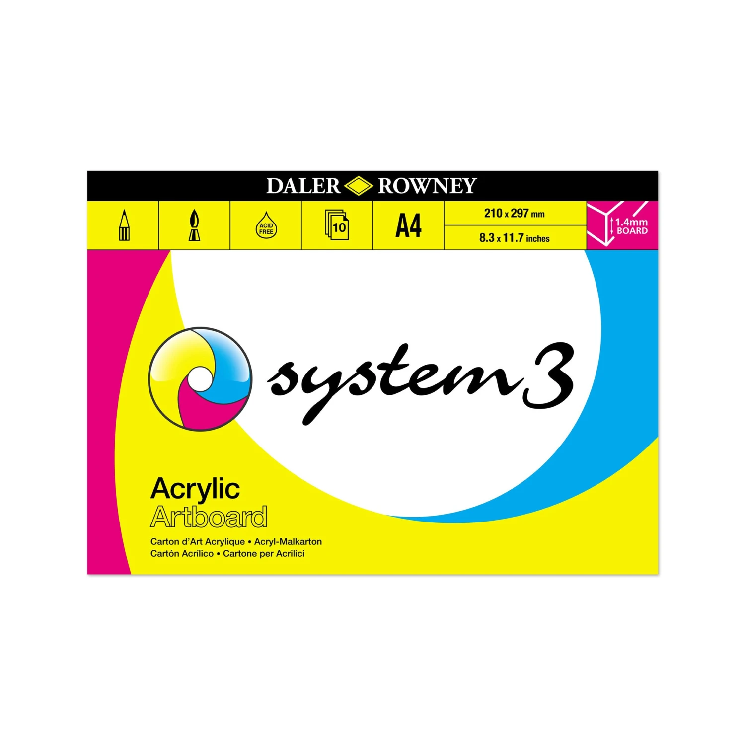 Daler-Rowney System3 Acrylic Artboard Pads 2 Daler-Rowney System3 Acrylic Artboard Pads - Image 2