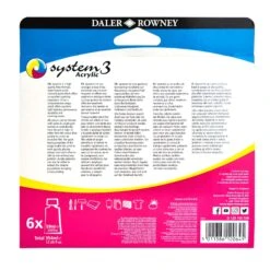 Daler-Rowney System3 Acrylic Process Mixing Set - 6 X 59ml 5 Daler-Rowney System3 Acrylic Process Mixing Set - 6 X 59ml -ARTdiscount Sys3 Process Mixing 3