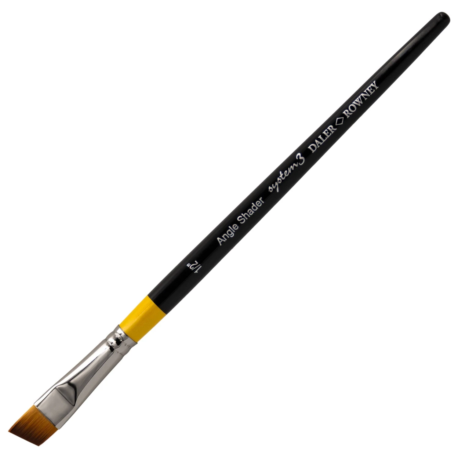 Daler-Rowney System3 - Short Handled Angle Shader Brushes - SY57 1 Daler-Rowney System3 - Short Handled Angle Shader Brushes - SY57