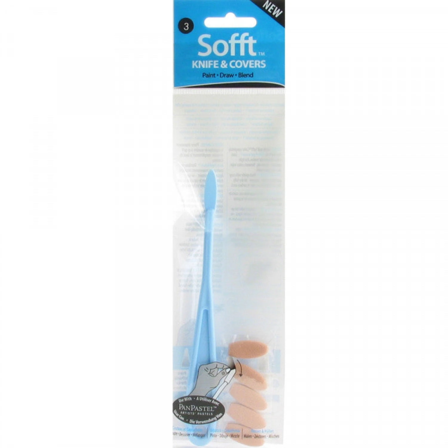 PanPastel - Sofft Knife & Covers - No.3 Oval 2 PanPastel - Sofft Knife & Covers - No.3 Oval - Image 2