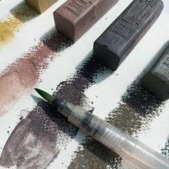 Derwent Tinted Charcoal XL Blocks Tin Of 6 13 Derwent Tinted Charcoal XL Blocks Tin Of 6 -ARTdiscount Tinted charcoal swatches