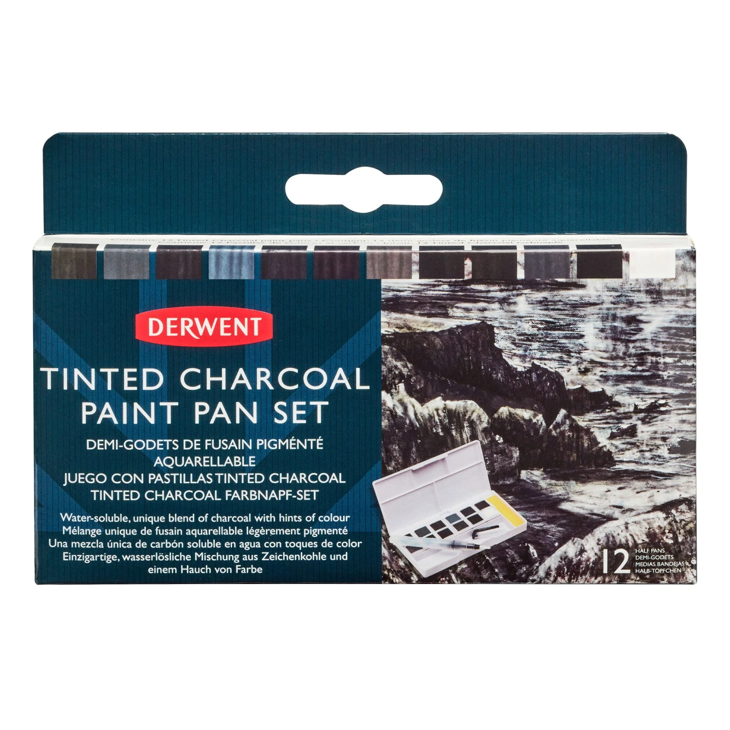 Derwent Tinted Charcoal Paint Pan Set 1 Derwent Tinted Charcoal Paint Pan Set