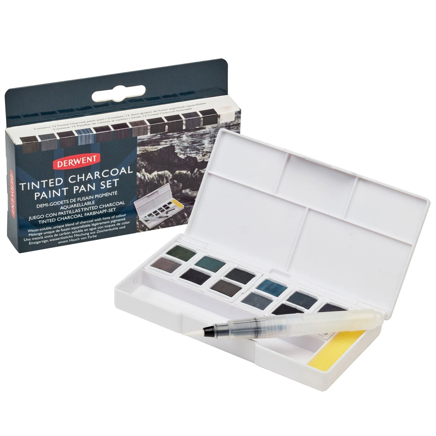 Derwent Tinted Charcoal Paint Pan Set 2 Derwent Tinted Charcoal Paint Pan Set - Image 2