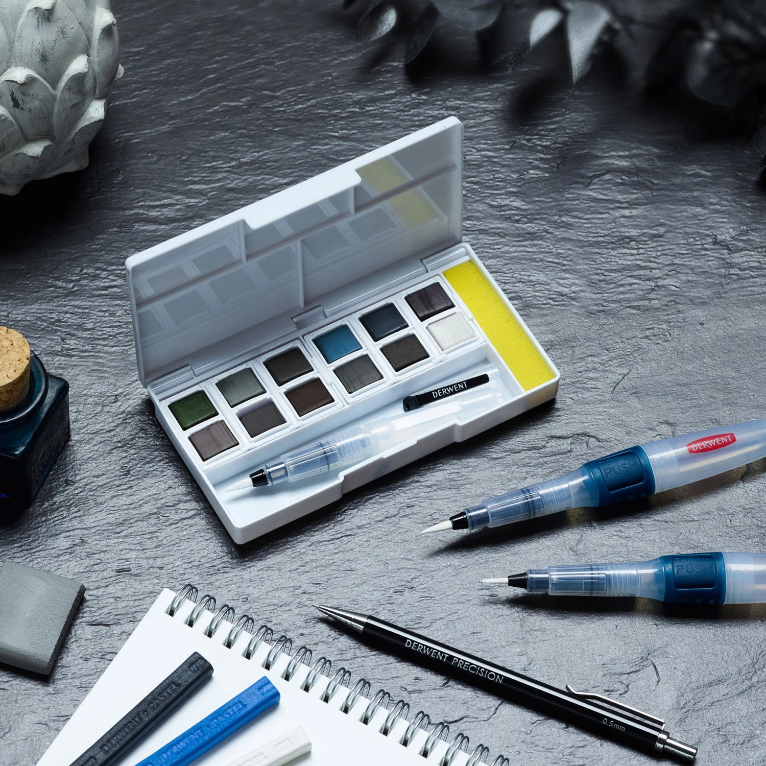 Derwent Tinted Charcoal Paint Pan Set 6 Derwent Tinted Charcoal Paint Pan Set - Image 6