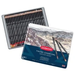 Derwent Tinted Charcoal Pencil Sets -ARTdiscount Tinted Charcoal Pencil Set 2