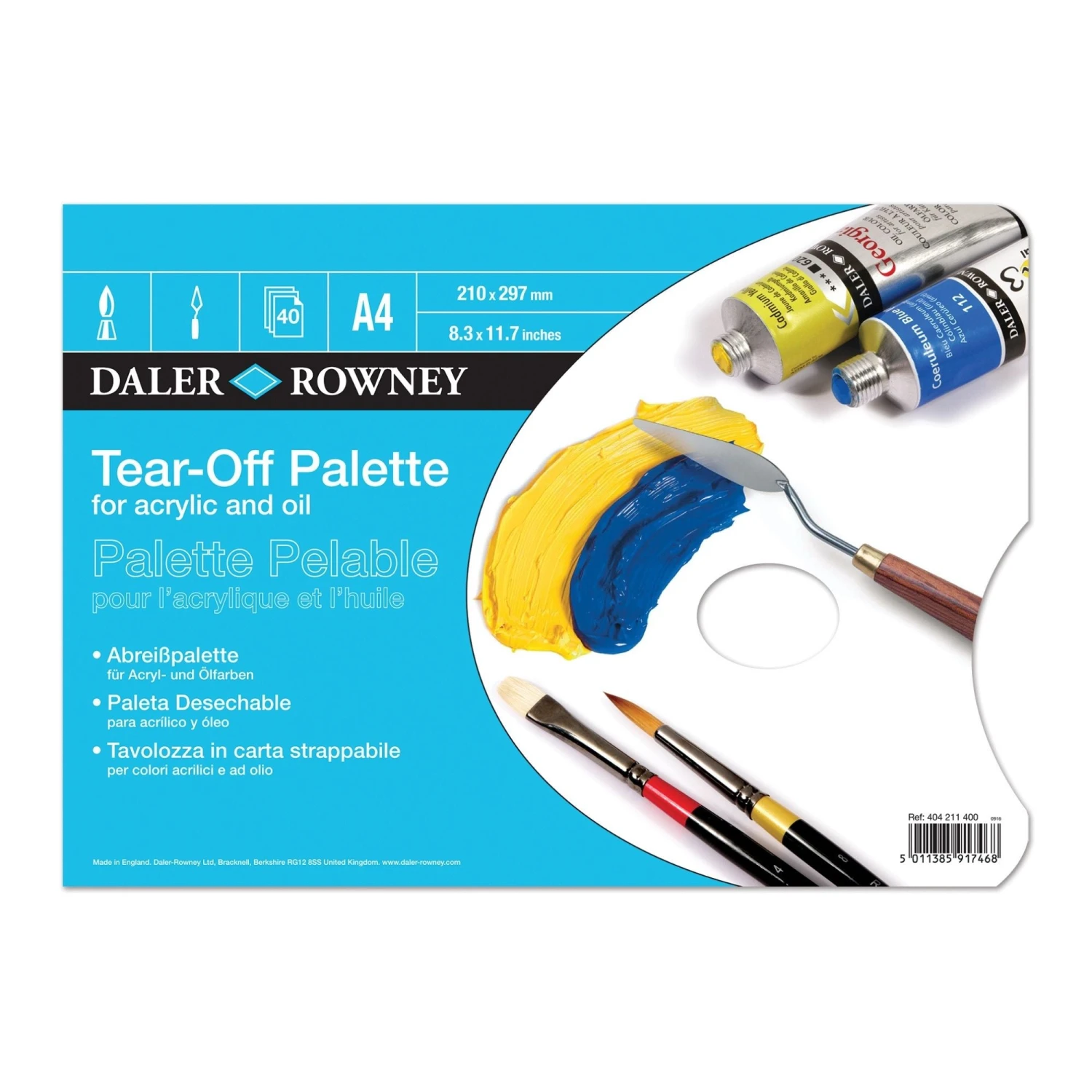 Daler-Rowney Tear-off Palette 1 Daler-Rowney Tear-off Palette