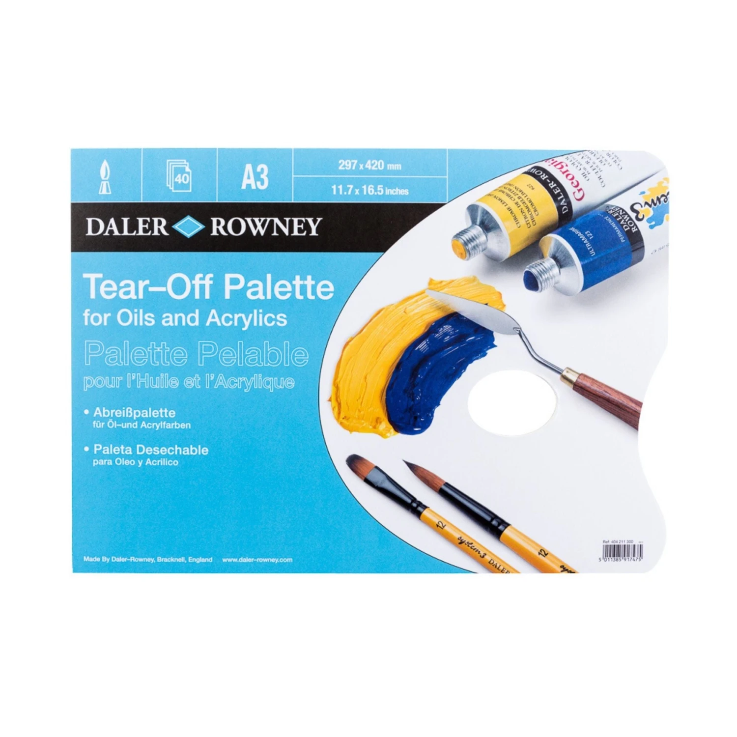 Daler-Rowney Tear-off Palette 2 Daler-Rowney Tear-off Palette - Image 2