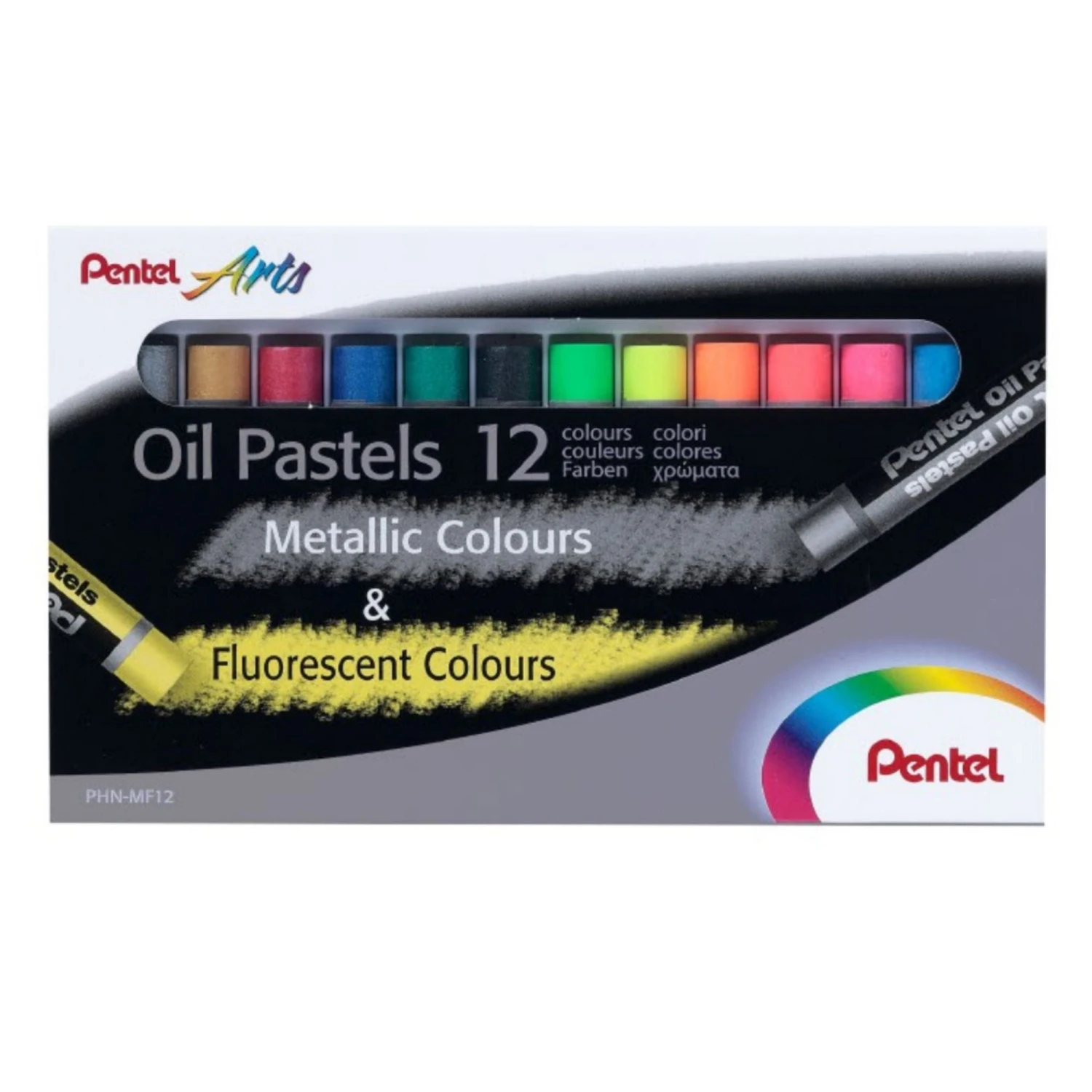 Pentel Arts Oil Pastel Sets Metallic & Fluorescent Colours 3 Pentel Arts Oil Pastel Sets Metallic & Fluorescent Colours - Image 3