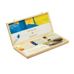 Sennelier Oil Sticks - Wooden Box Set 12 X 38ml