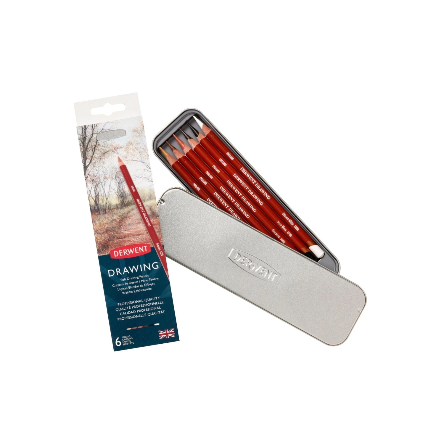 Derwent Drawing Pencils Set Of 6 2 Derwent Drawing Pencils Set Of 6 - Image 2