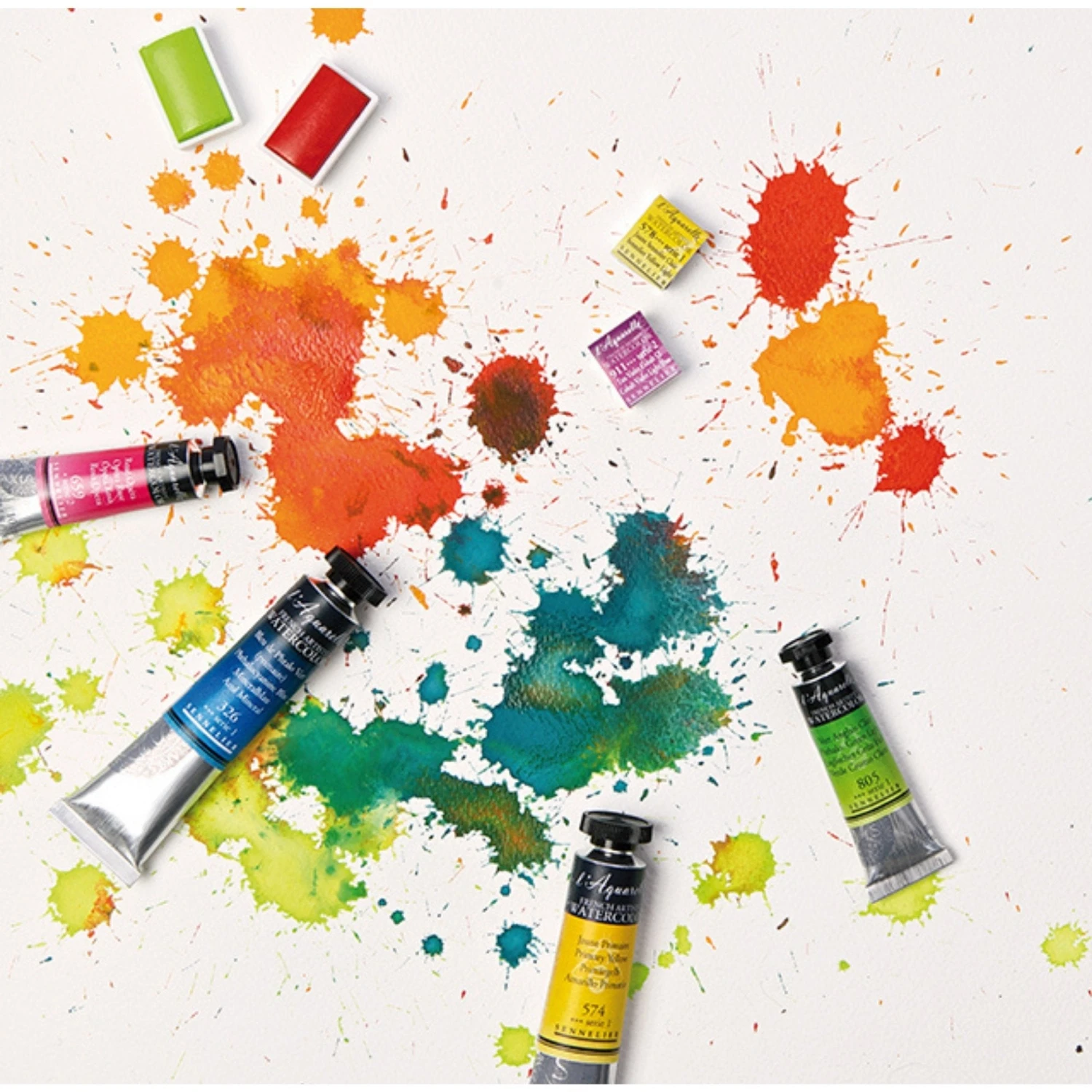 Sennelier Extra-Fine Watercolours Half Pans 4 Sennelier Extra-Fine Watercolours Half Pans - Image 4