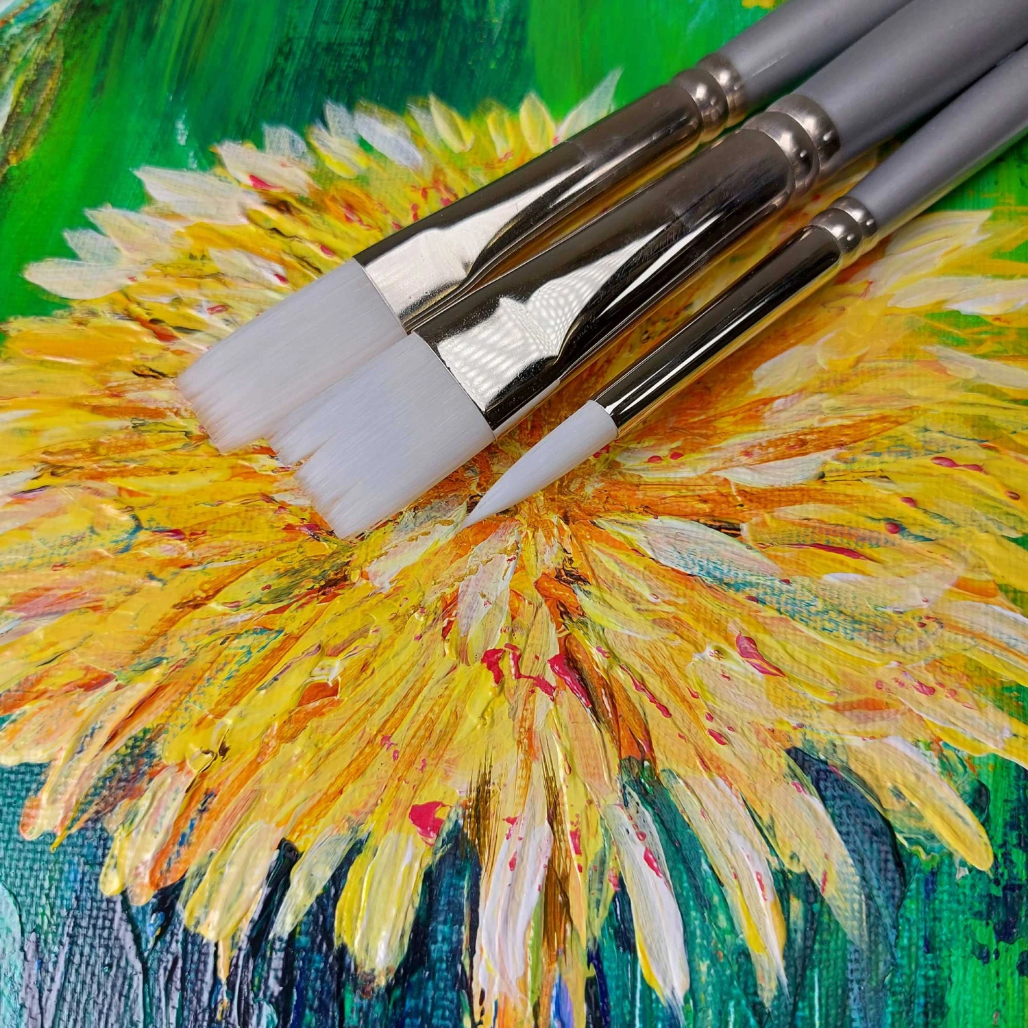 Pro Arte Sterling Acrylic Brushes - W6 - Set Of 3 4 Pro Arte Sterling Acrylic Brushes - W6 - Set Of 3 - Image 4