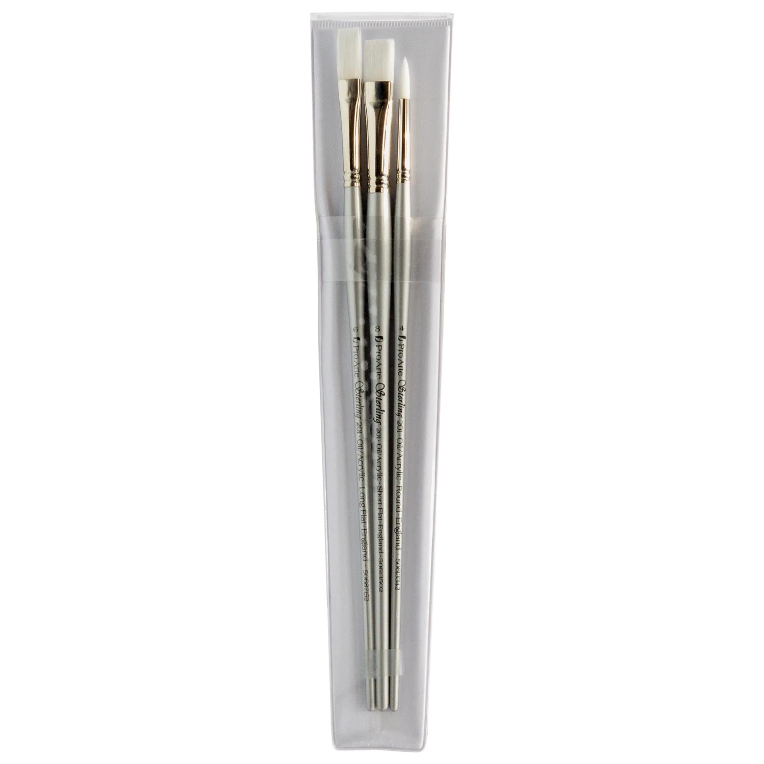 Pro Arte Sterling Acrylic Brushes - W6 - Set Of 3 1 Pro Arte Sterling Acrylic Brushes - W6 - Set Of 3