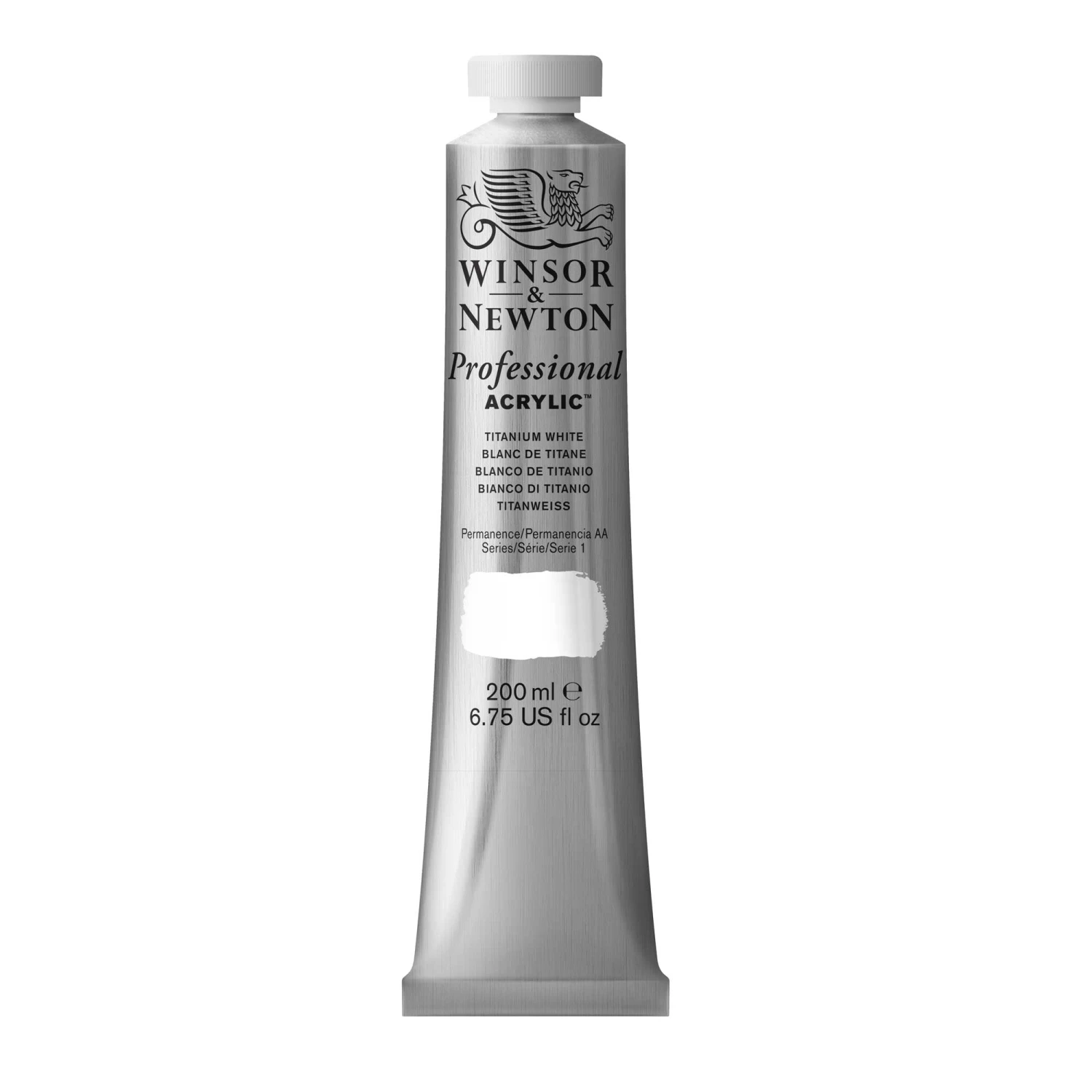 Winsor & Newton Professional Acrylic 200ml Titanium White 1 Winsor & Newton Professional Acrylic 200ml Titanium White