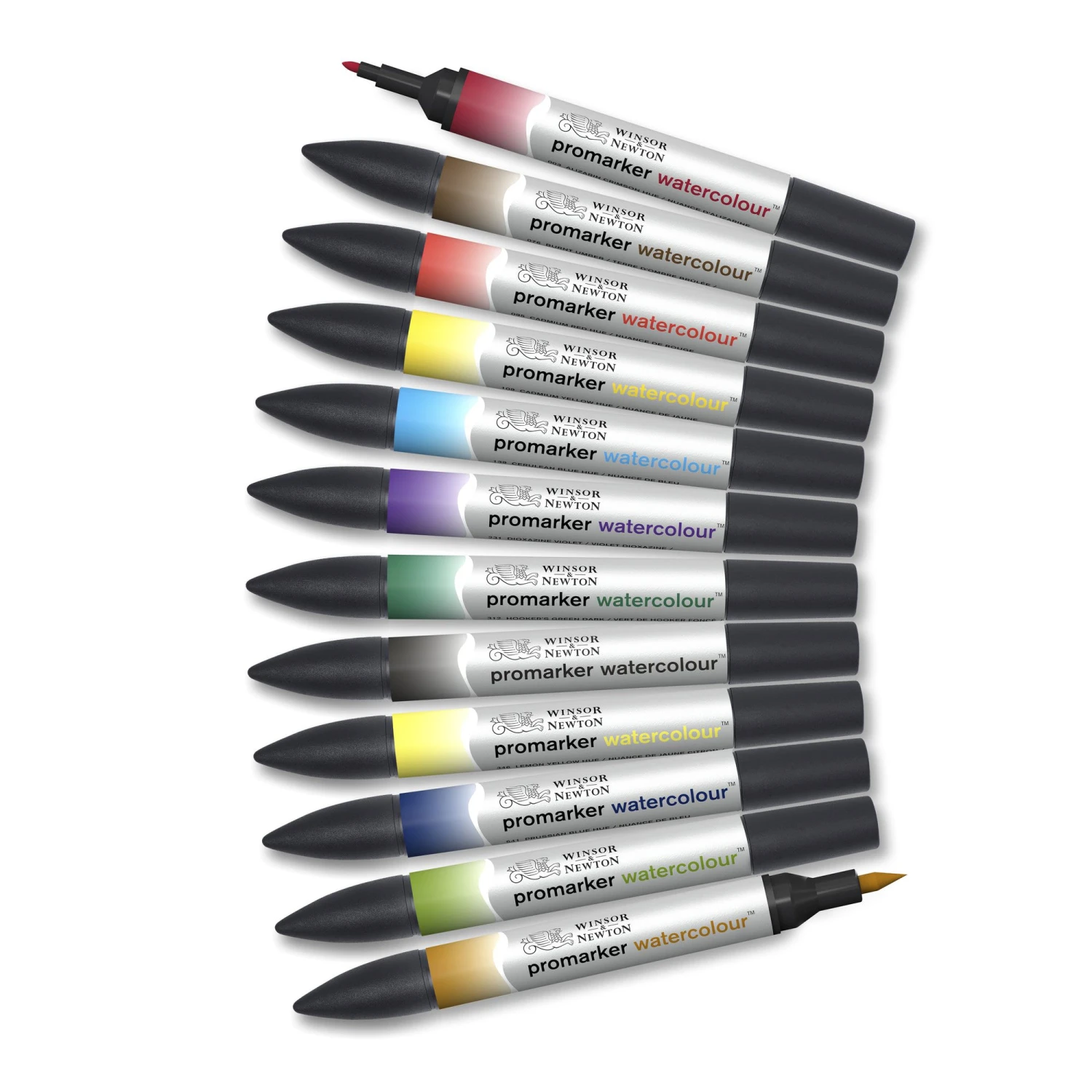 Winsor & Newton Promarker Watercolour Marker - Basic Tones - Set Of 12 2 Winsor & Newton Promarker Watercolour Marker - Basic Tones - Set Of 12 - Image 2