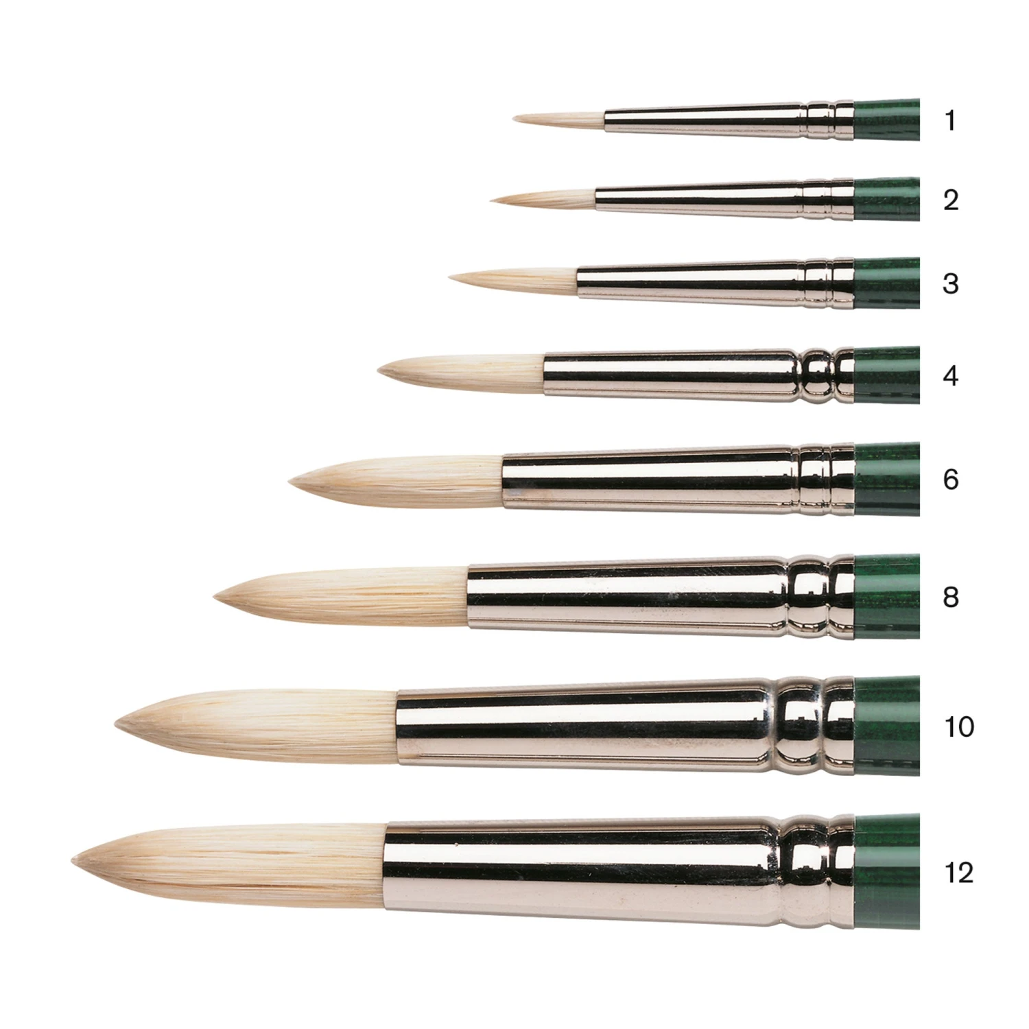 Winsor & Newton Winton Long Handled Hog Brush - Round 2 Winsor & Newton Winton Long Handled Hog Brush - Round - Image 2