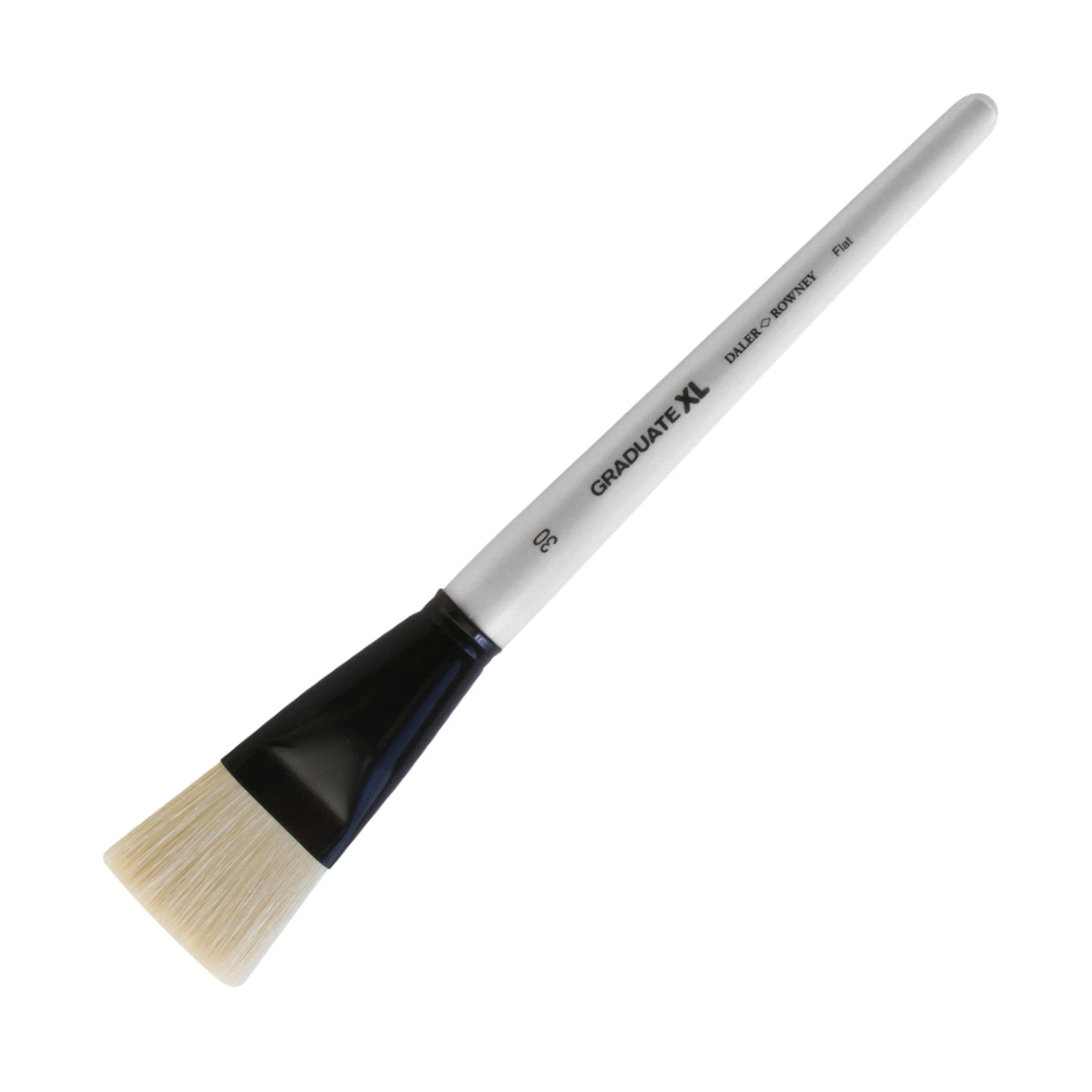 Daler-Rowney Graduate XL White Bristle Flat Brushes 1 Daler-Rowney Graduate XL White Bristle Flat Brushes