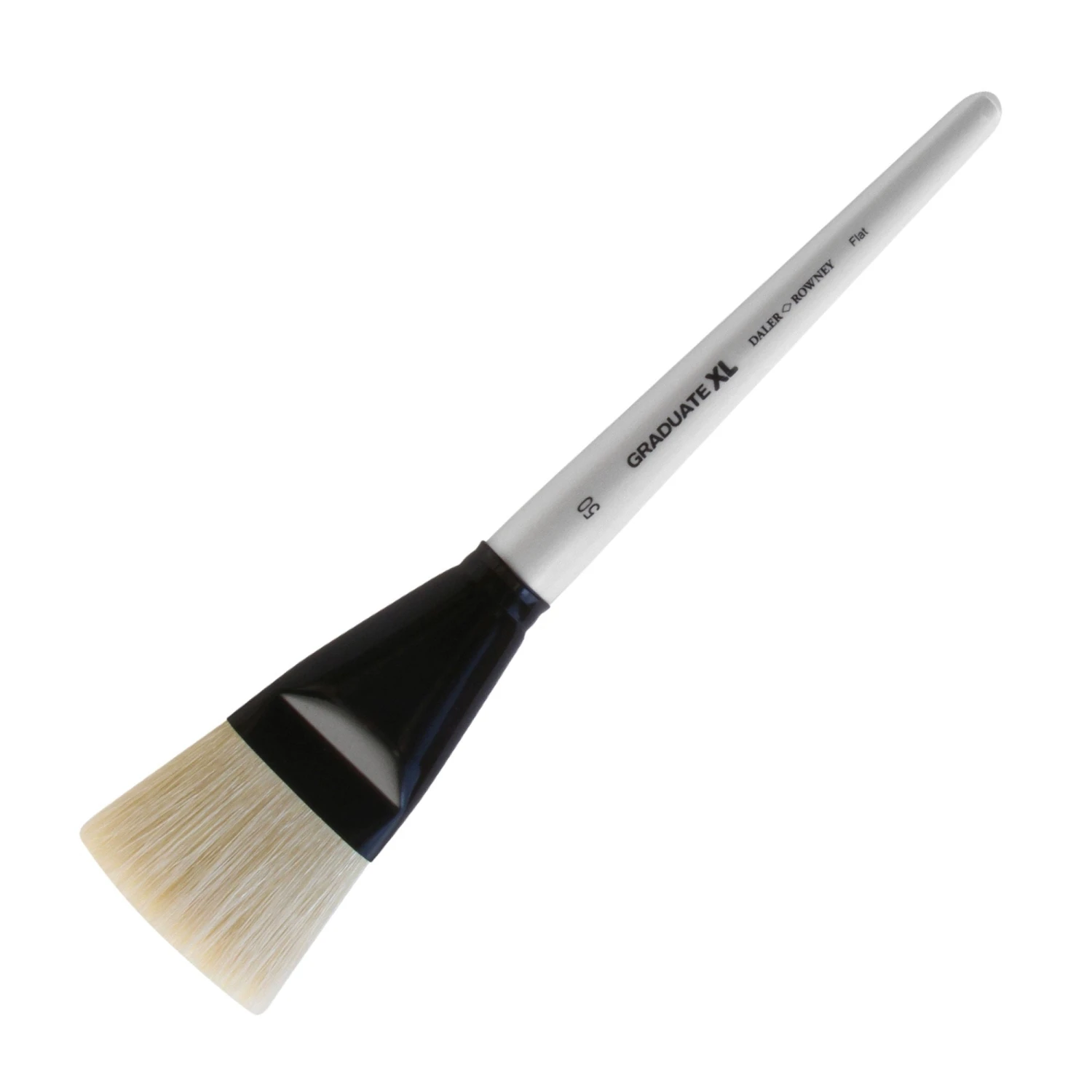 Daler-Rowney Graduate XL White Bristle Flat Brushes 2 Daler-Rowney Graduate XL White Bristle Flat Brushes - Image 2