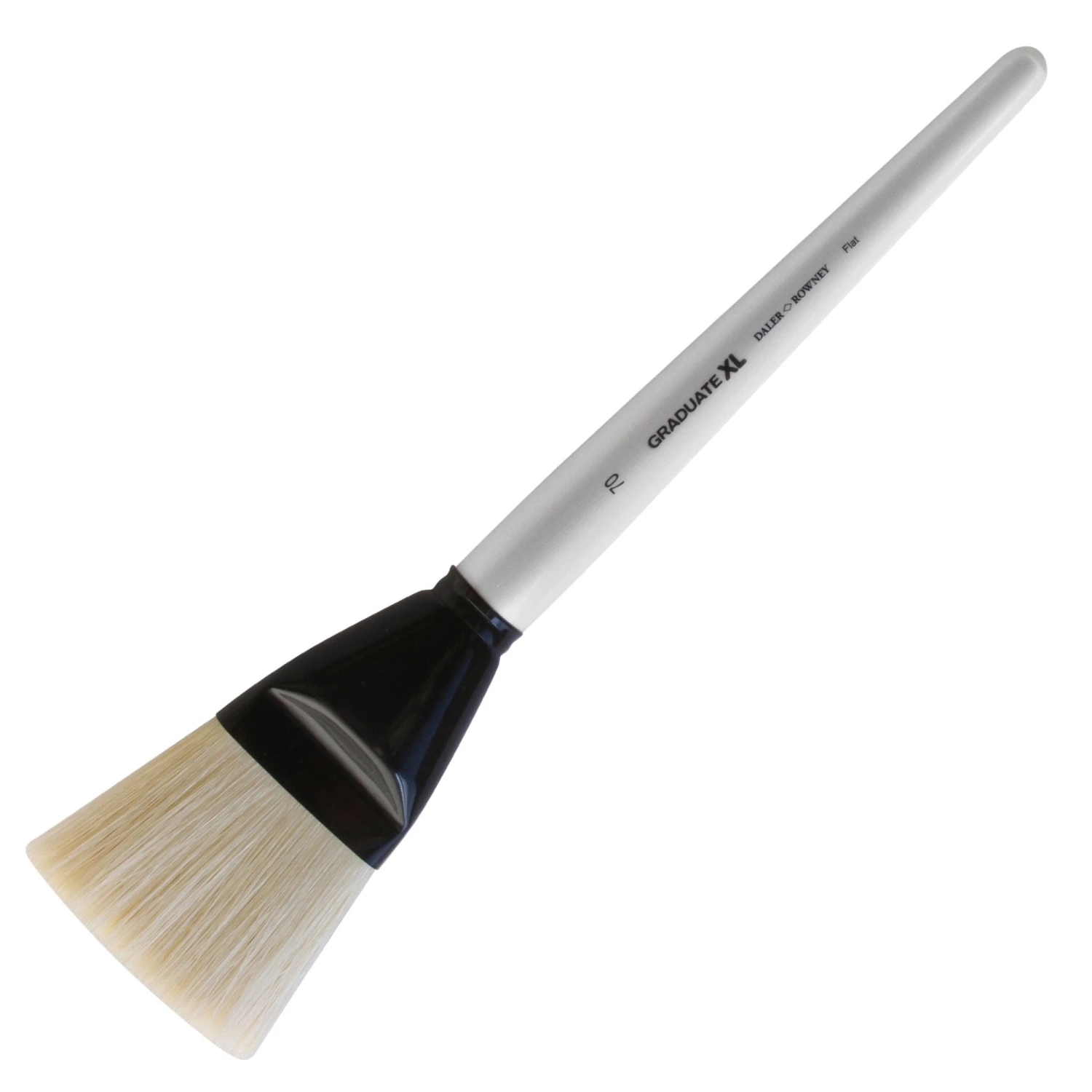 Daler-Rowney Graduate XL White Bristle Flat Brushes 4 Daler-Rowney Graduate XL White Bristle Flat Brushes - Image 4