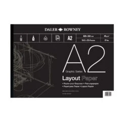 Daler-Rowney Layout Pad - 45gsm - 80 Sheets 7 Daler-Rowney Layout Pad - 45gsm - 80 Sheets -ARTdiscount a2 single