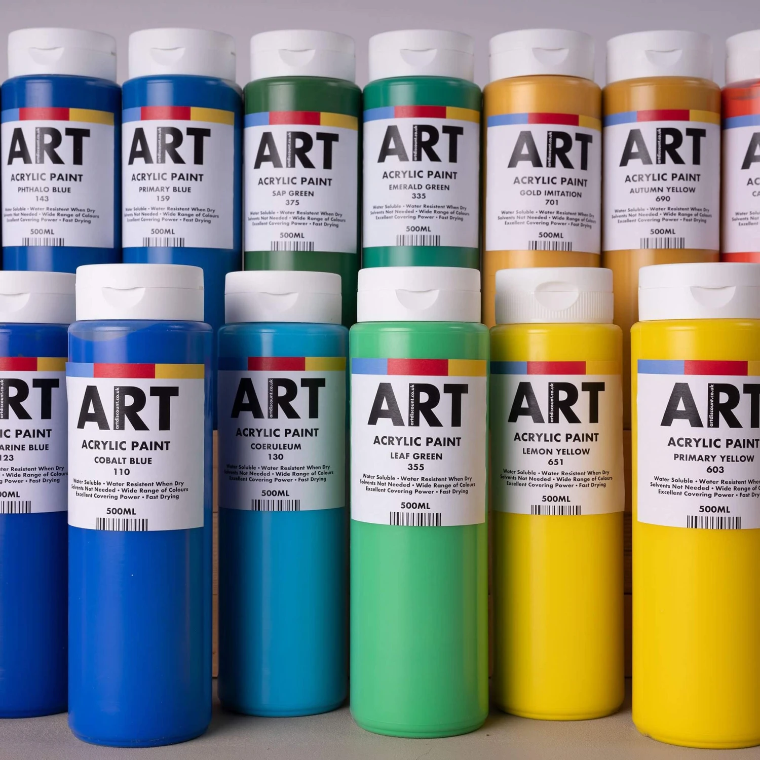 ARTdiscount Acrylic Paint 500ml - Single Bottles 5 ARTdiscount Acrylic Paint 500ml - Single Bottles - Image 5
