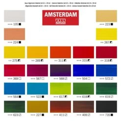 Amsterdam Acrylic Paint General Selection Set 24 X 20ml -ARTdiscount amsterdam acrylic paint 4