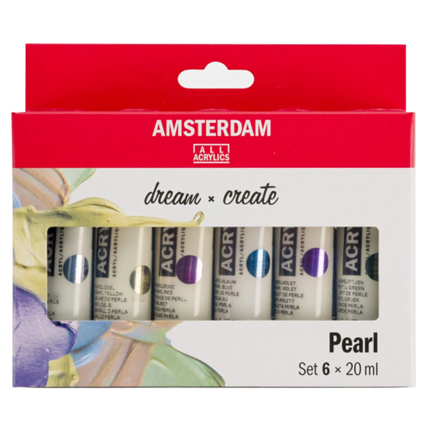 Amsterdam Acrylic Paint Pearl Colours Set 6 X 20ml 2 Amsterdam Acrylic Paint Pearl Colours Set 6 X 20ml - Image 2