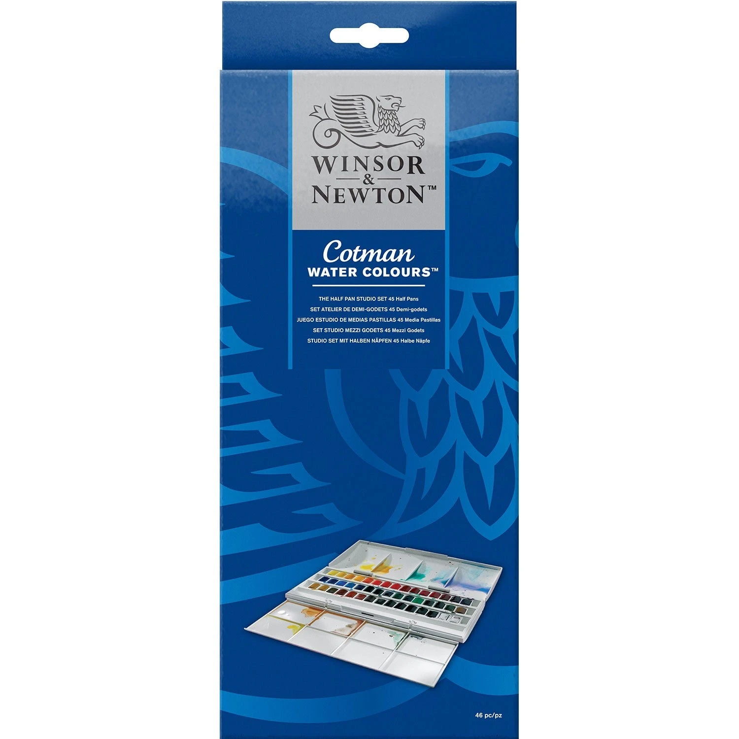 Winsor & Newton Cotman 45 Half Pan Studio Set Watercolours 1 Winsor & Newton Cotman 45 Half Pan Studio Set Watercolours