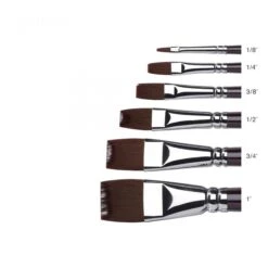 Winsor & Newton Galeria Short Handled Acrylic Brush 8 Winsor & Newton Galeria Short Handled Acrylic Brush -ARTdiscount galeria watercolour short handle flat wn
