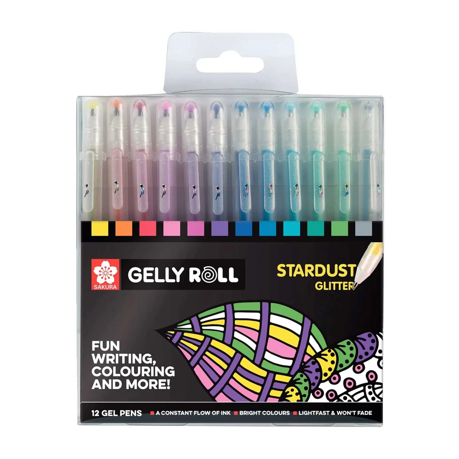 Sakura Gelly Roll - Stardust - Set Of 12 Gel Pens 1 Sakura Gelly Roll - Stardust - Set Of 12 Gel Pens