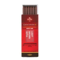 Koh-i-Noor Gioconda 5.6mm Artists' Leads For Lead Holders (Pack Of 6) -ARTdiscount light brown