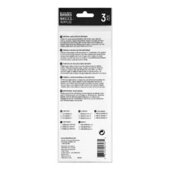 Liquitex Basics Natural Hair Acrylic Brushes - Pack Of 3 -ARTdiscount liquitex 1 b1dd6208 1d42 41f3 8ad9 993834996752