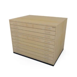 Wooden Plan Chest Traditional -ARTdiscount maple
