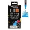 Pebeo 4Artist Set Of 5 Assorted METALLIC Colours (4mm)