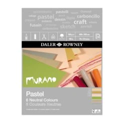 Daler-Rowney Murano Pastel Pads - 160gsm -ARTdiscount murano pastel pad 16x12 neutral colours
