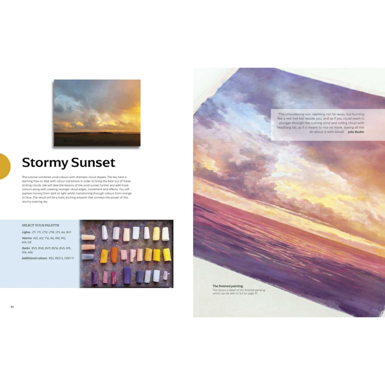 Painting Skies In Pastel - S. Orme 3 Painting Skies In Pastel - S. Orme - Image 3