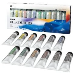 PHOENIX Studio Artist Oil Paint Set - 12 X 40ml Tubes -ARTdiscount phoenix oil colour